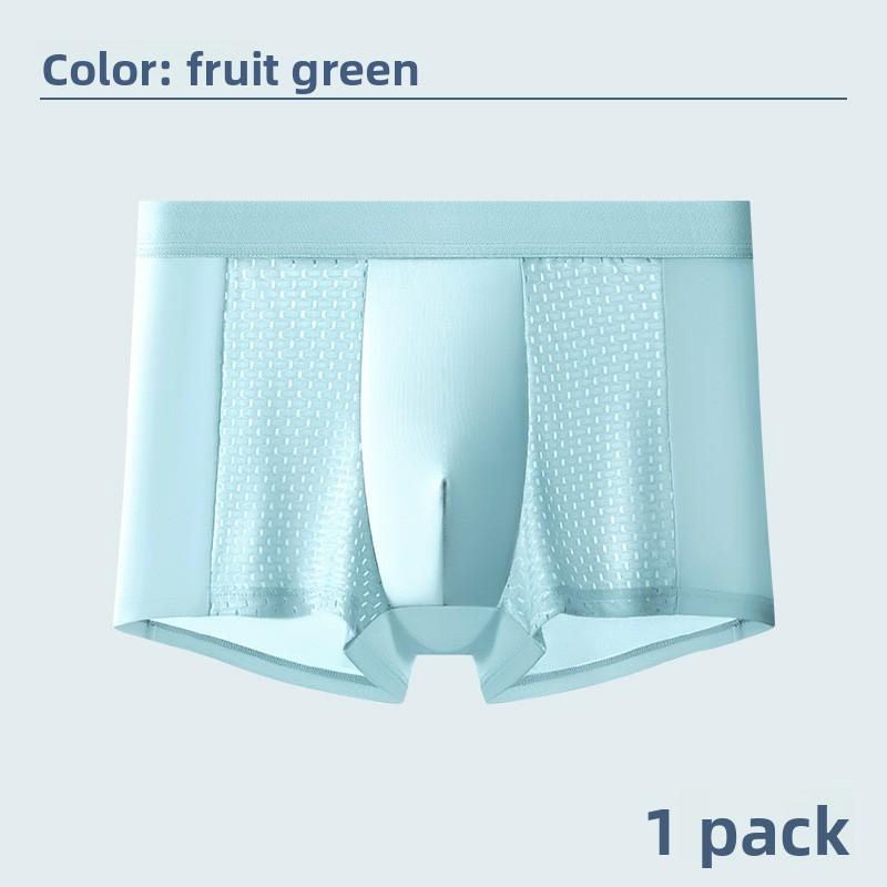 New Men's Summer Fashion Ice Silk Mesh Four Corner Underwear