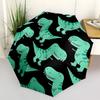 1pc Dino Pattern Automatic Open/Close Umbrella Compact Folding Umbrella, All-Season Portable Umbrella for Women/Men F1124101