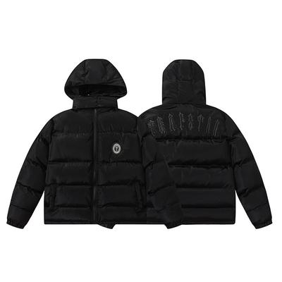 Unisex Winter Hooded Puffer Jacket With Embroidered Casual Oversized Down Coat Teens Adults
