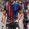 Men's Street  Muscle Short Sleeve Print Personality Fashion Fashion T-Shirt