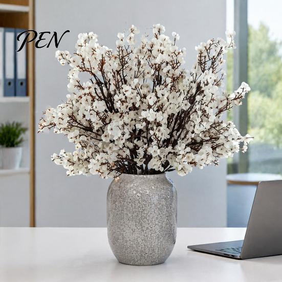 Versatile Flowers for Home Office Artificial Fall Indoor Outdoor Decor, Weatherproof Autumn Floral with Flexible Stems Arrangements Table Centerpiece