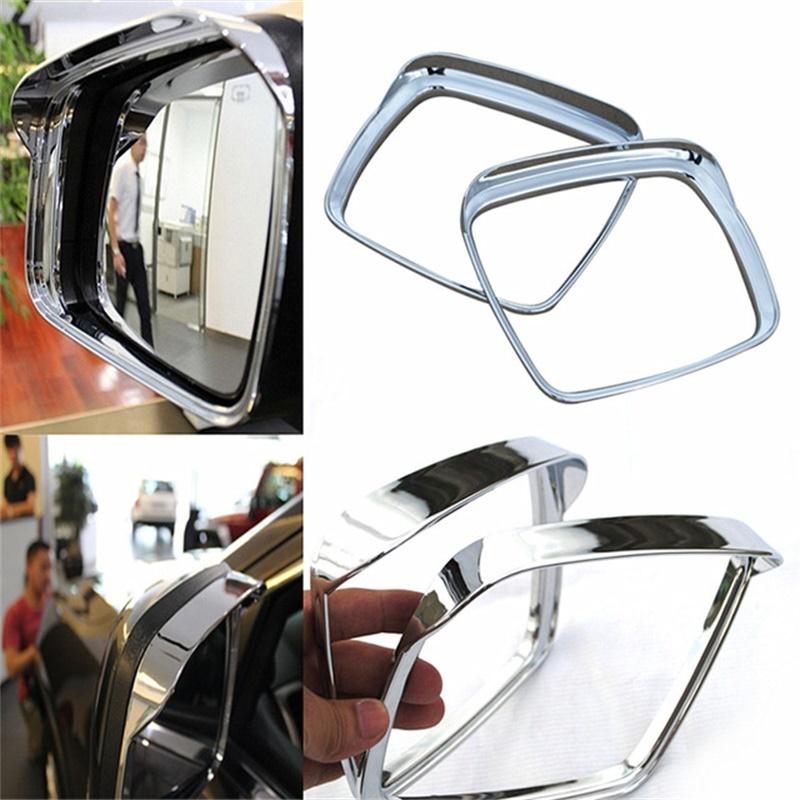 For Jeep Grand Cherokee 2010-2018 ABS Chrome Car Rearview Mirror Block Rain Eyebrow Cover Trim Car Accessories Styling 2pcs