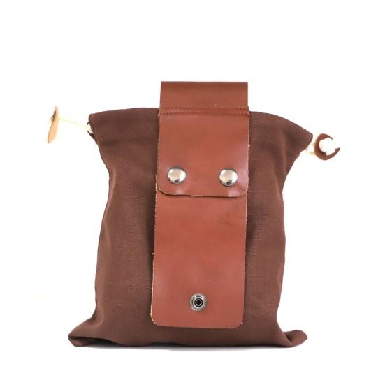 Сумка для сбора урожая большой вместимости застежка на пуговицу легкая парусиновая сумка-мешочек для бушкрафта и сбора урожая 850₽