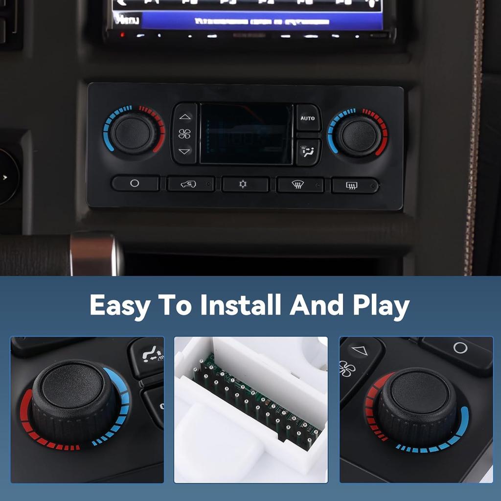 599-211XD A/C Heater Climate Control Module Panel Switch for 02-09 Chevy Silverado Suburban Tahoe Trailblazer Avalanche GMC Sierra Yukon Envoy