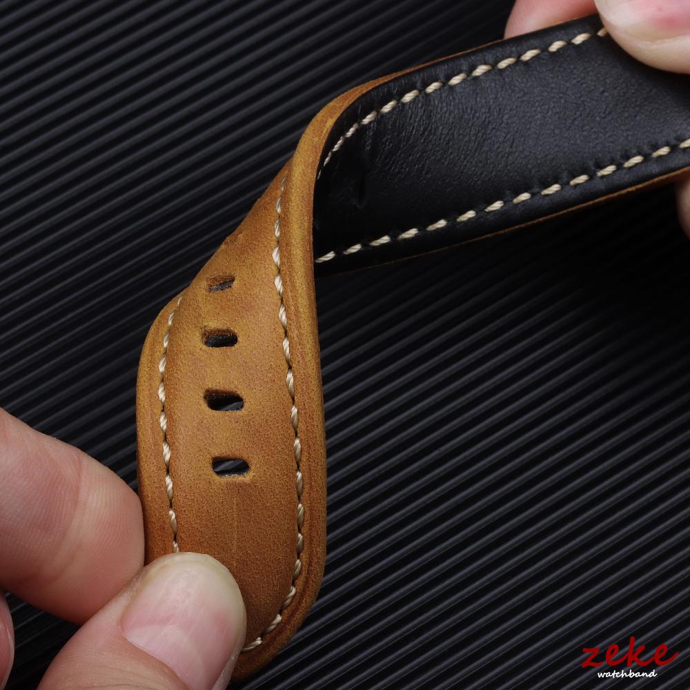 Genuine Leather Watch Band for Panerai Stitching Crazy Horse Cowhide Strap Men Sport Bracelet Watchband 20mm 22mm 24mm Wristband