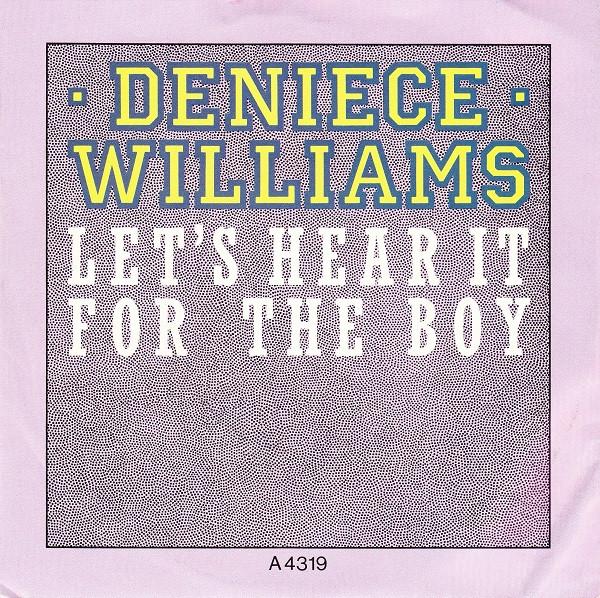 

7-дюймовая пластинка DENIECE WILLIAMS Lets Hear It For The Boy A4319 CBS 1984 UK Танцевальная Электроника Б/у