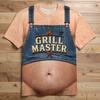 Men's Creative Summer Muscle Pattern T-Shirt