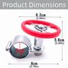 Stainless Steel One Hand Driving Knob Wear Resistant Power Steering Knob  Vehicle Interior