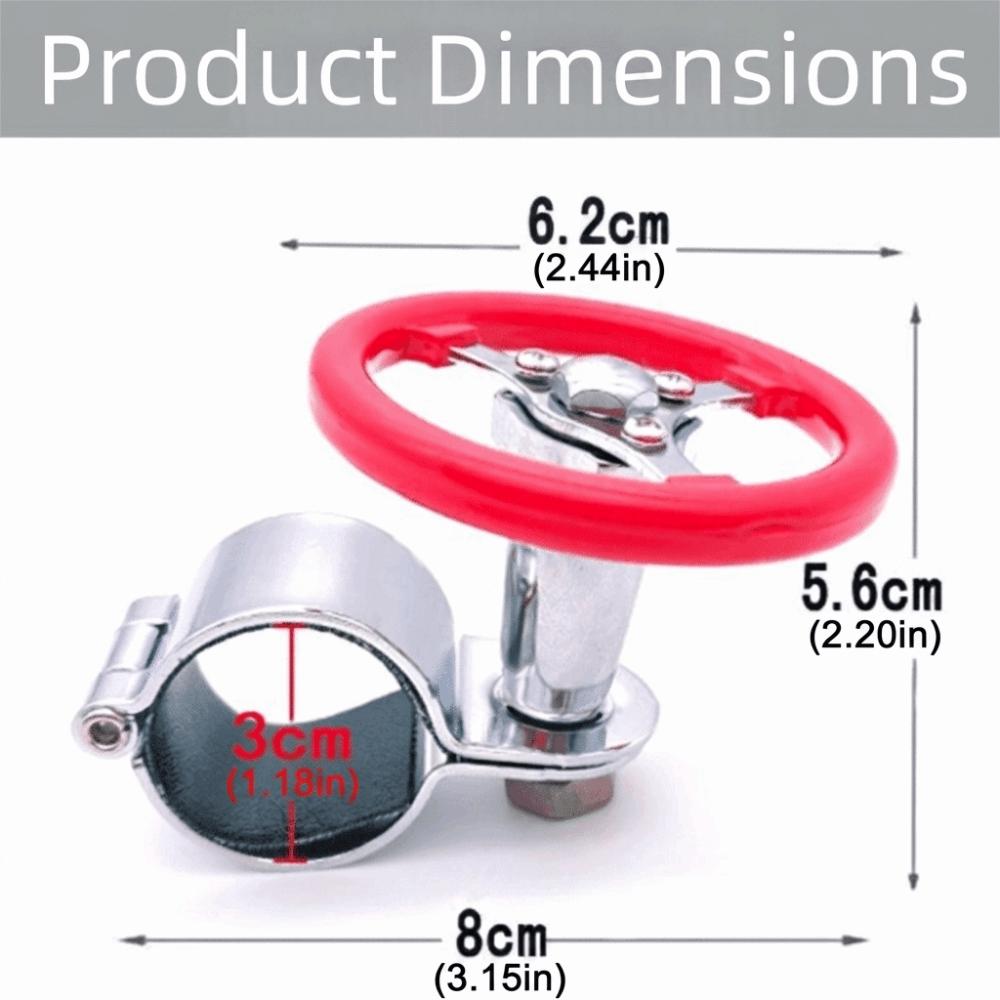 Stainless Steel One Hand Driving Knob Wear Resistant Power Steering Knob Vehicle Interior