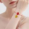 Böhmisches geflochtenes Seilarmband für Paare handgewebtes Herzdesign umweltfreundlicher Hanfkordelschmuck bequem