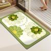 Small Fresh Flowers Diatom Mud Mat Home Bathroom Cute Flower Non-slip Mat Bathroom Absorbent Quick Drying Mat