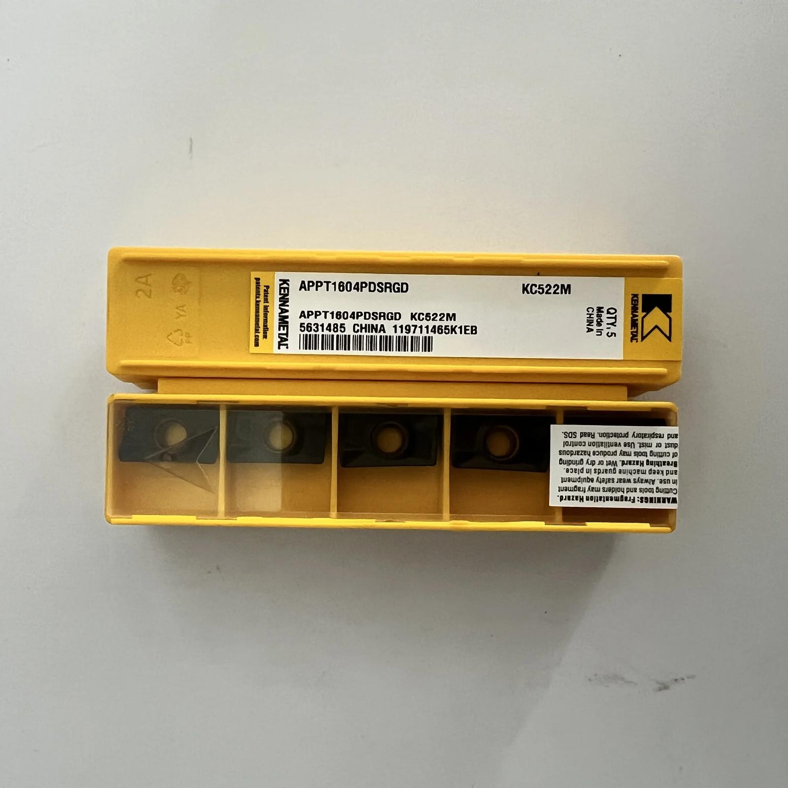 

Original / APPT1604PDSRGD KC522M / Industrial indexable Carbide Inserts 10 Pcs