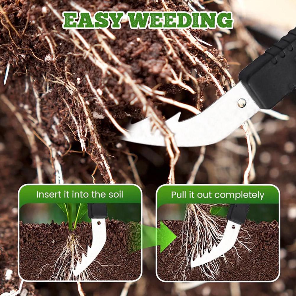 Protable Weeding Tool Manual Weed Puller For Garden Lawn Patio Ergonomic Weed Remover For Quick Root Removal Outdoor