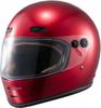 Marushin END MILL Neo Retro Full Face Motorcycle Helmet, Candy Red, Size M (57-58cm), MNF1 (Product Code: 2001214)