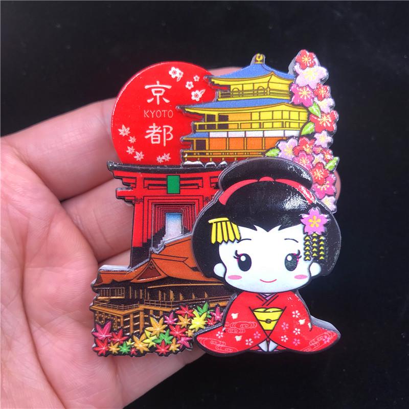 Japan Travelling Souvenirs Tokyo Fridge Magnets Mount Fuji Ninja Kyoto Fridge Stickers Christmas Gifts Message Board Stickers