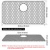 1/2Pcs Silicone Sink Pad Nonslip Sink Mat Grid Silicone Sinks Protector Pad Heat Resistant Kitchen Sinks Mat Kitchen Accessories