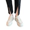 Thick-soled Heightening Little White Shoes Sneakers Ins Tide 2025 Spring and Autumn Super Fire Port Style Chic Student Muffin Single Shoes Women