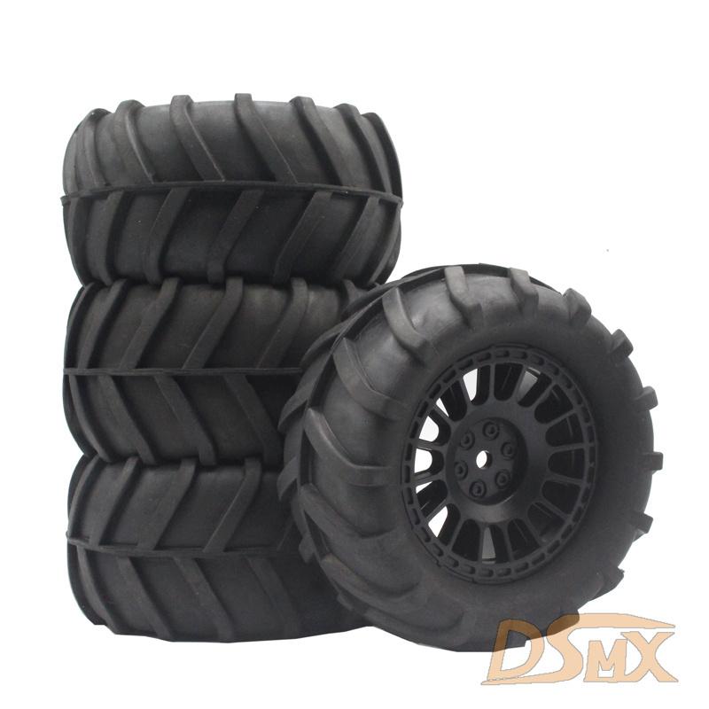4PCS 85mm 12mm Hex Monster Truck Wheel Rubber Tires for SCY 16101 Pro 16102 Pro WLTOYS 144001 144010 1/16 Off-Road RC CarParts