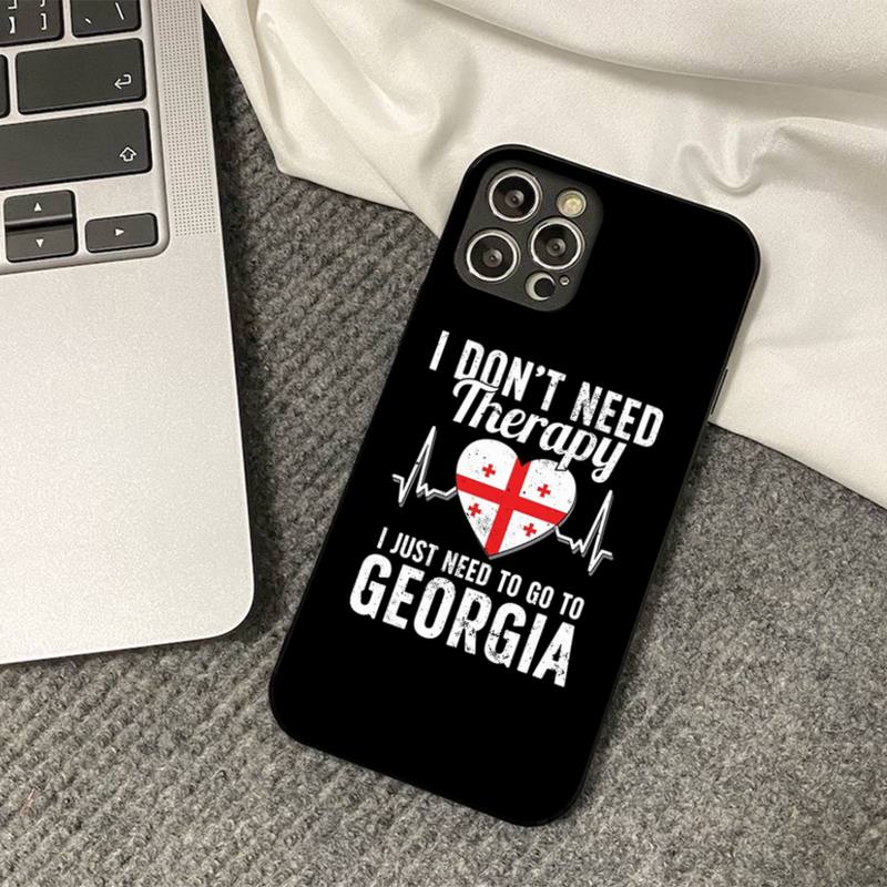 

Georgia flag Phone Case for iPhone 11 12 13 mini pro XS MAX 8 7 6 6S Plus X 5S SE 2020 XR cover iphone 13pro
