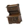 1/16 Scale Miniature Wooden Sideboard Cupboard Bookshelf for Dollhouse Kitchen and Living Room Display Decors Furniture
