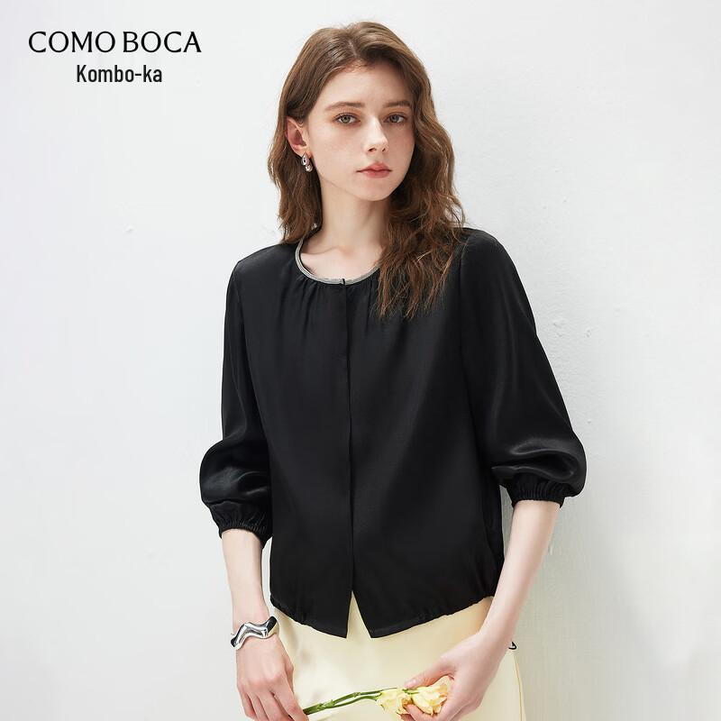Kommon Boca Women s Mulberry Silk Long-Sleeved Top 3XL