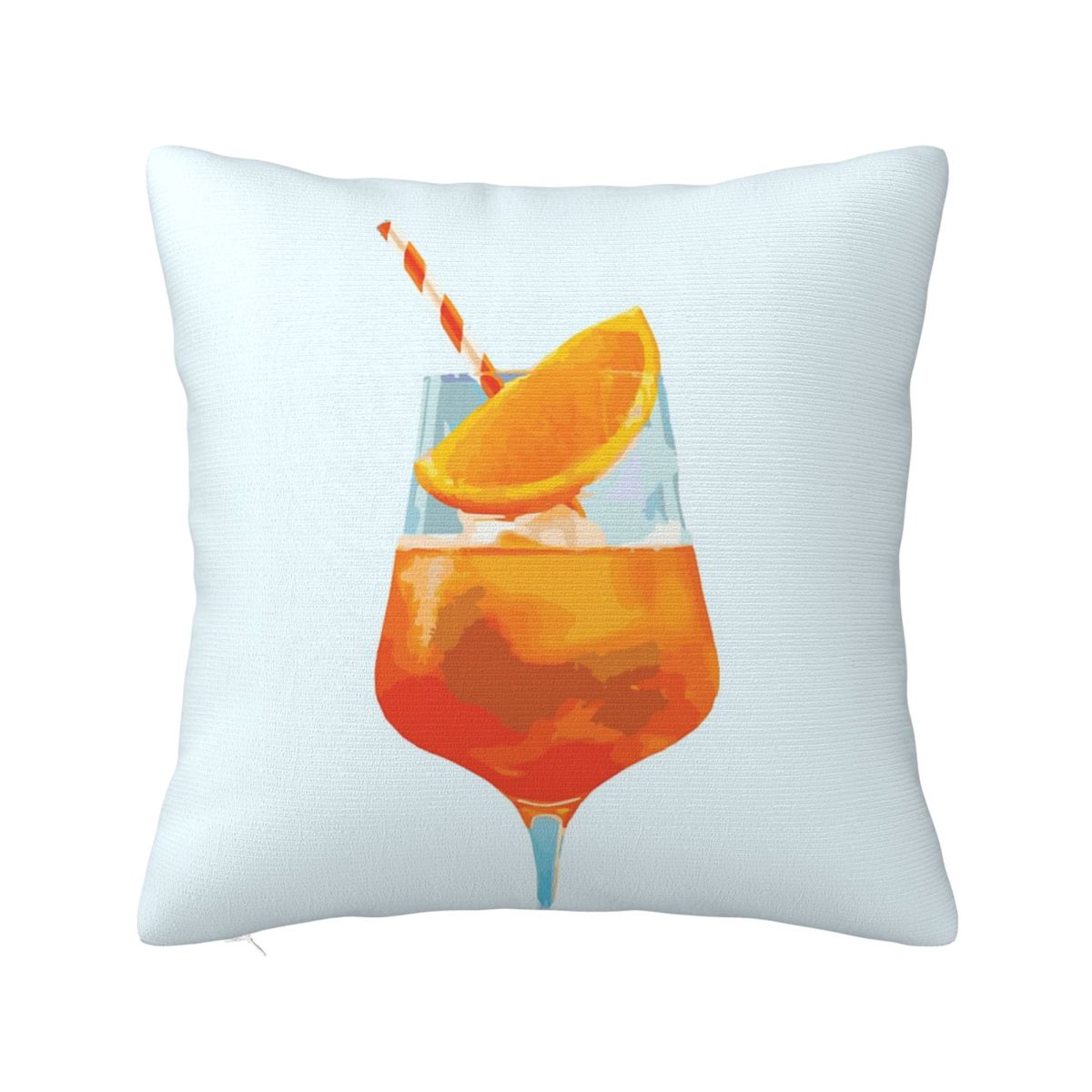 Aperol Spritz In A Gl Square Pillowcase Cushion Cover Pillow Case Throw Pillow Cover for Home Bedroom Car 12x12Inch