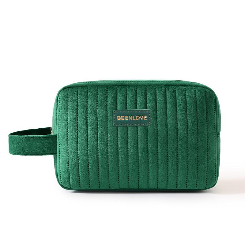 Borsa per Trucco da Viaggio con Organizer in Poliestere Antipolvere per Cosmetici e Articoli da Toeletta