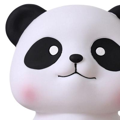 Easy To Use Cute Design Panda Piggy Bank Cartoon Unbreakable Sitting Panda Saving Box Anti-fall Animals Ornaments Children's