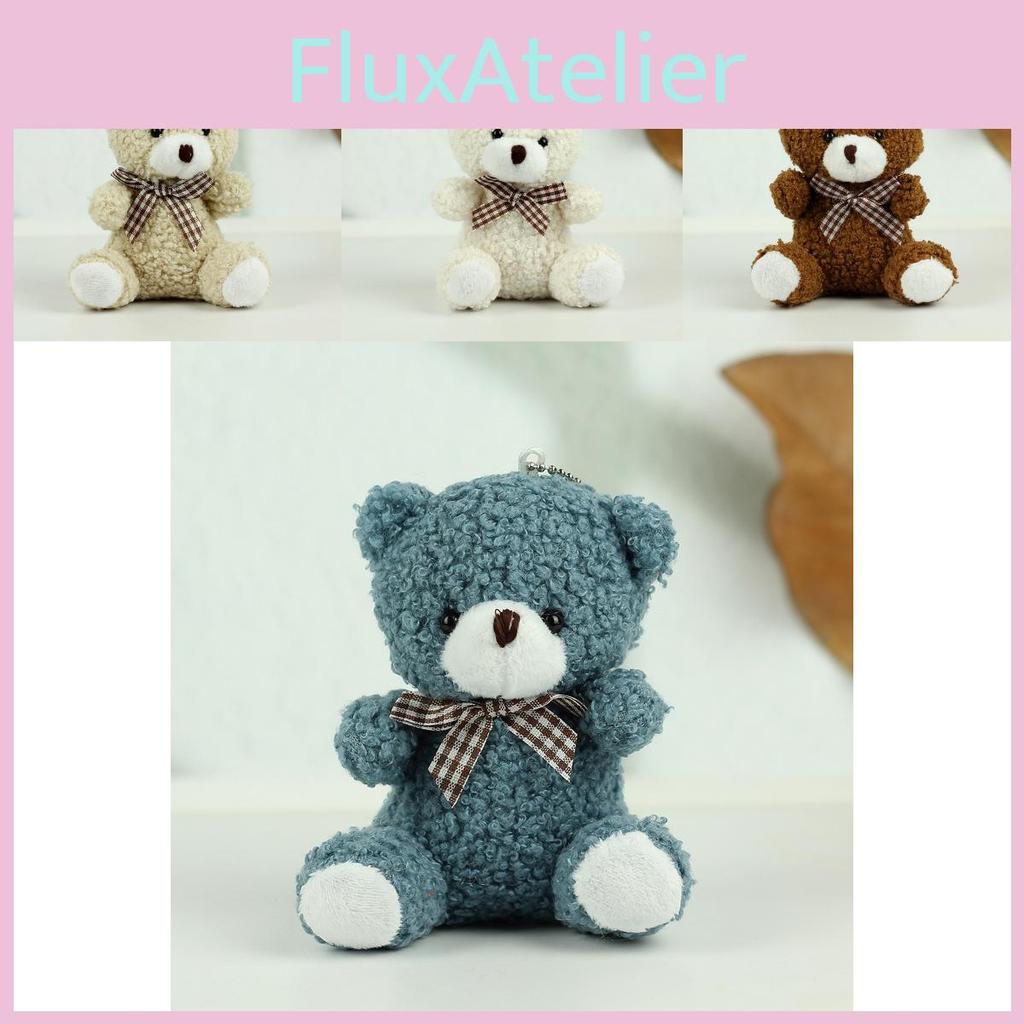 Cuddly Teddy Plush Bear Keychain Cute Coral Fleece Animal Gift For Kids Adults And