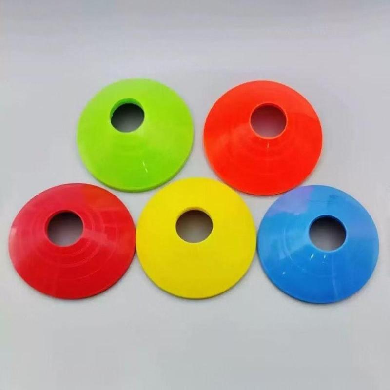 5Pcs Non-Slip Multicolor Training Marker Discs Lightweight Plastic for Soccer Basketball Practice Drills