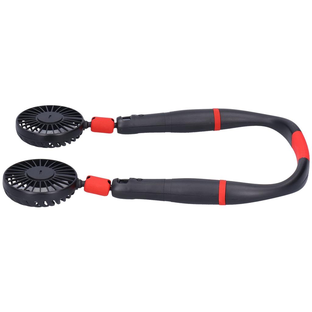 D9 Wearable Neck Fan USB Rechargeable Desktop Neck Fan Handheld Neck Air ConditionerBlack