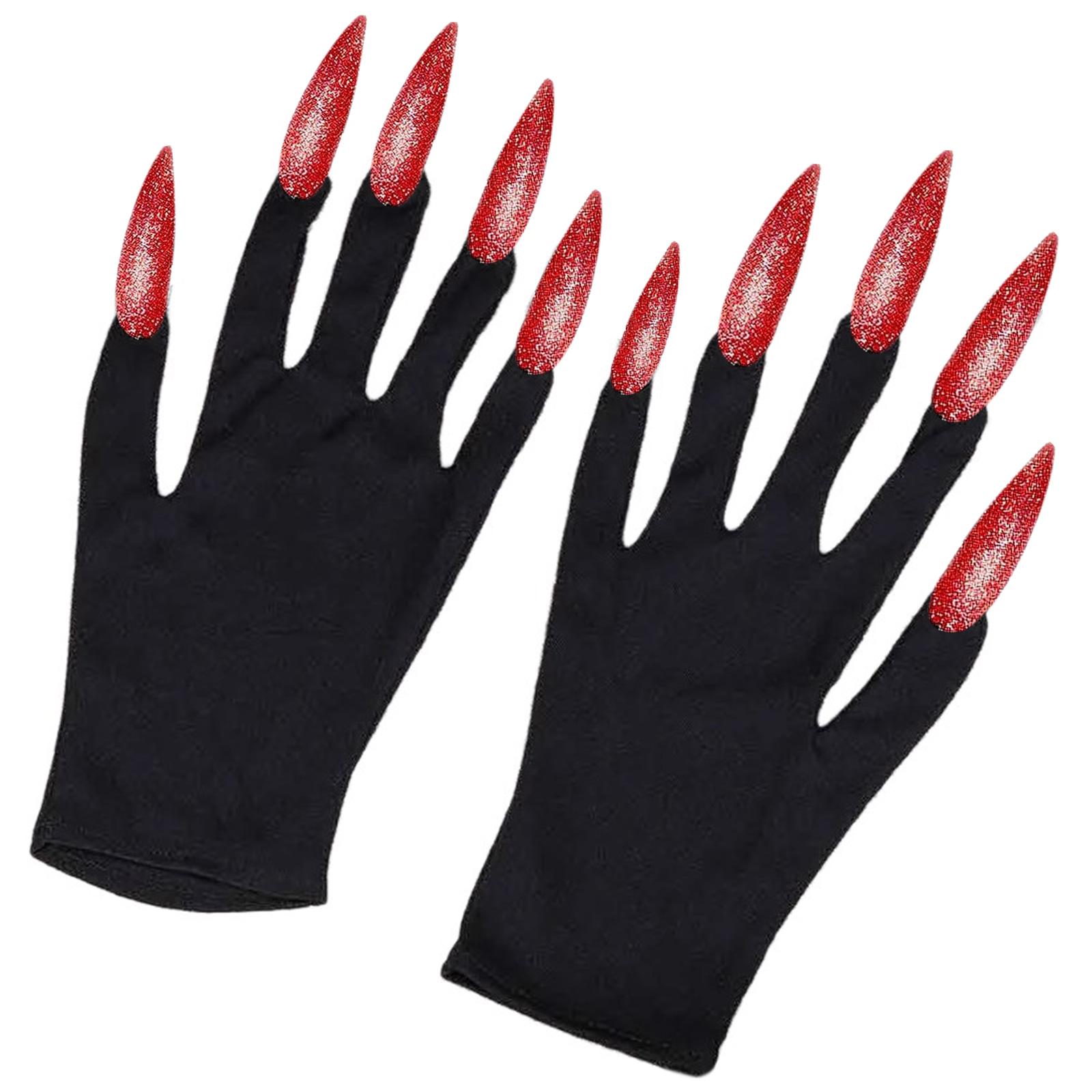

Хэллоуин Смешные Перчатки Страшные Монстры Маскарадные Варежки Перчатки-Когти Косплей Реквизит для Костюмированных Вечеринок красный