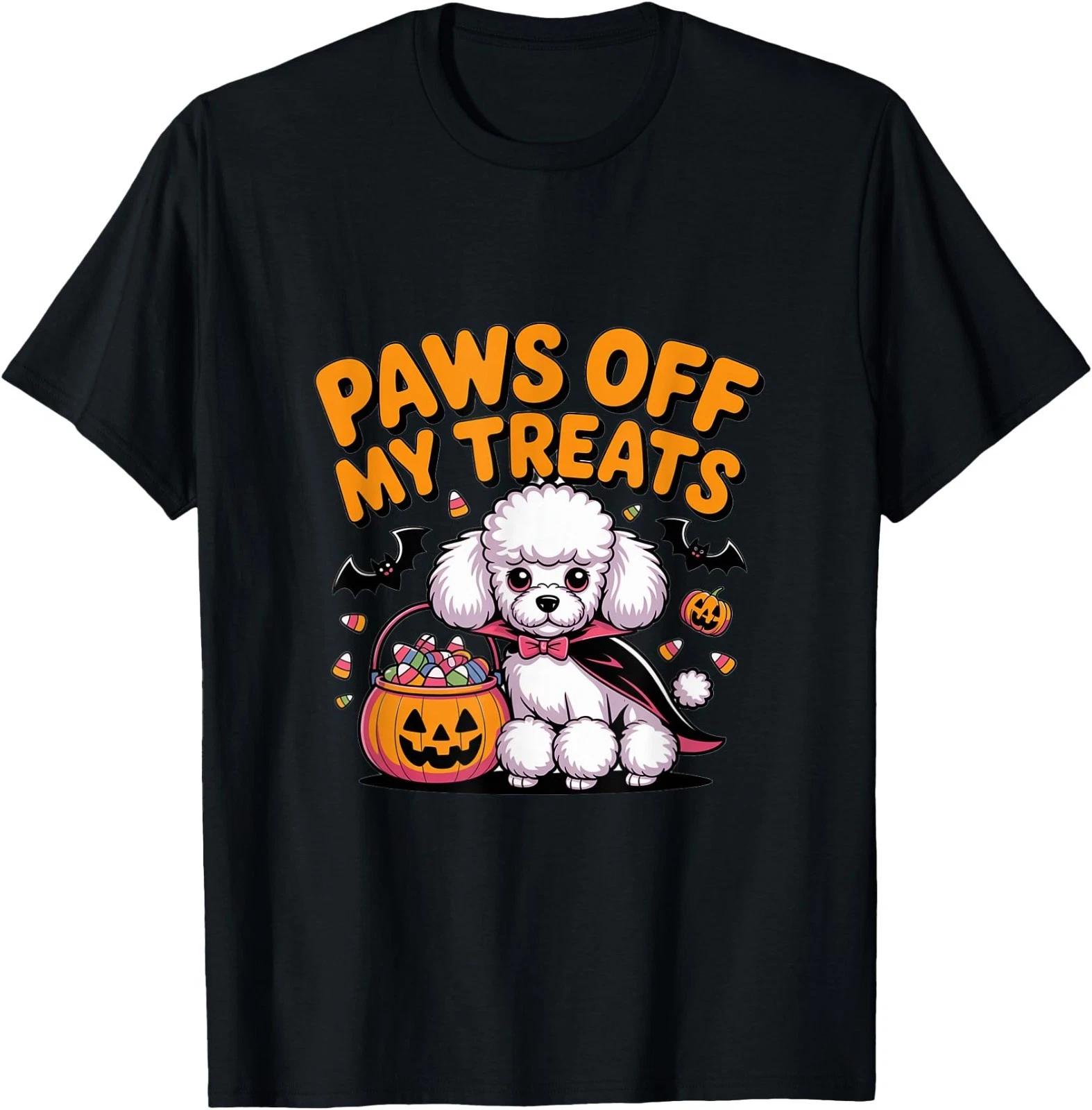 Poodle Funny Halloween Dog Lover Cute Vampire Humor Pumpkin T-Shirt 3XL