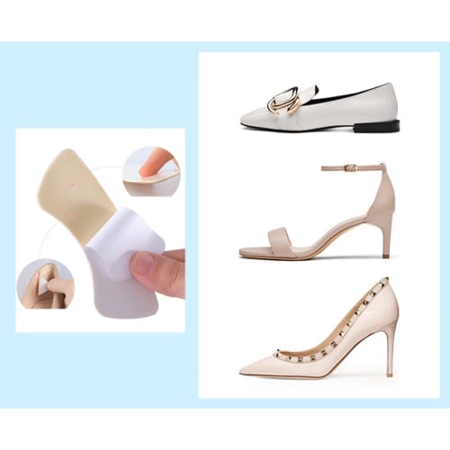 Natiform 3 Colors, 15 Pairs, 30-Piece Set, Anti-Blister Heel Pads, Prevents Squeezing and Protects Your Feet