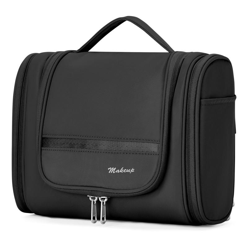 Large Capacity Travel Toiletry Bag Women Men Portable Cosmetic Organizer With Durable Nylon Material Minimalist Design