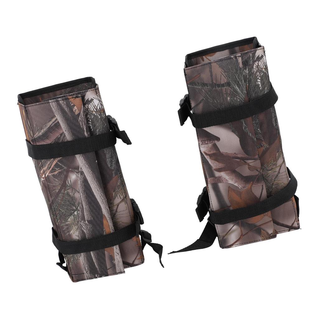 1 Pair Snake Gaiters Polyester Fiber Breathable Lightweight Snake Proof Leg Cover for Hiking Camping Mountaineering Leaf