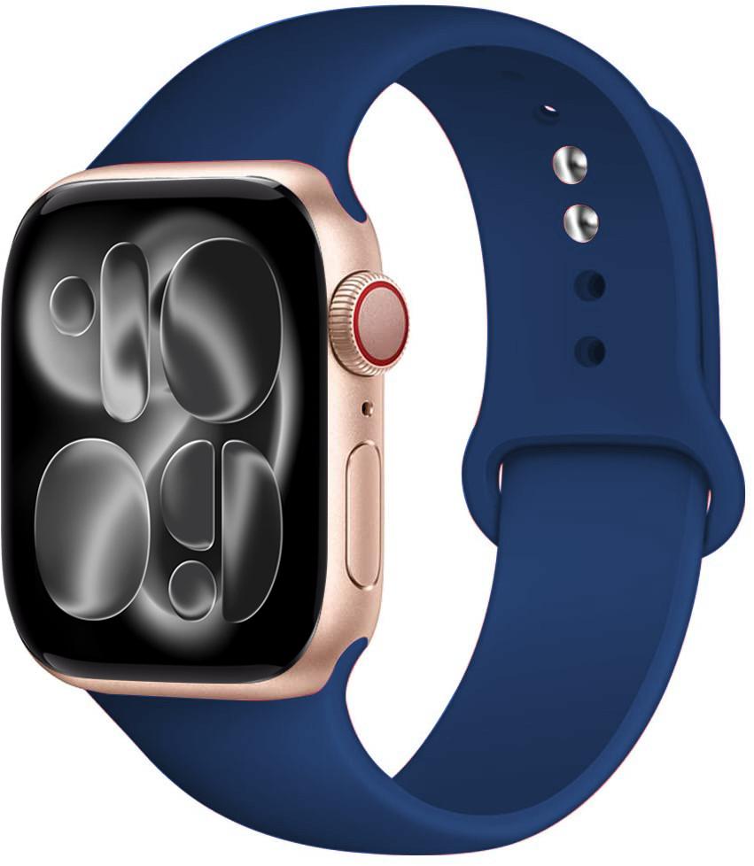 Silicone strap For Apple Watch 11 band 44mm 40mm 49mm 45mm 41mm 38 46mm 42mm correa bracelet iWatch series 9 8 7 6 SE ultra 2 3