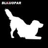 BLKUOPAR Golden Retriever Dog Silhouette Car Stickers Cute Animal Decal Sunscreen Die Cut Windshield Laptop Car Goods