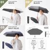 Folding Light UV Water Suitable for Sunny and Rainy Easy Manual 60cm 30225 White [estaa] Men's Parasol, Heat-Blocking, 100% Blocking, Protection,