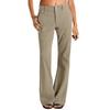 Women's Wide Leg Cargo Pants Flare Pants For Women Double Button Mid Waist Pants Trendy Fashion Casual Pants