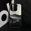Dark Mountains Suitable for Apple 15Promax Phone Case iPhone16 Premium 14Pro Landscape 17Pro