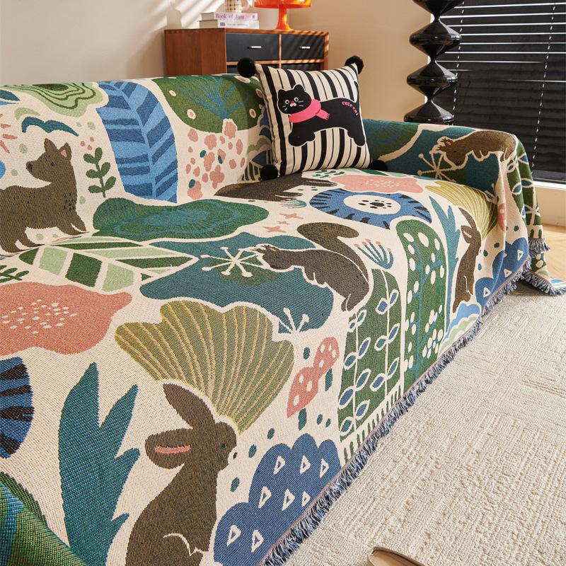 

Винтажное полотенце для дивана, современный роскошный дизайн, универсальный чехол для дивана, нескользящее одеяло для дивана на все времена года, стильный защитник 180*230cm