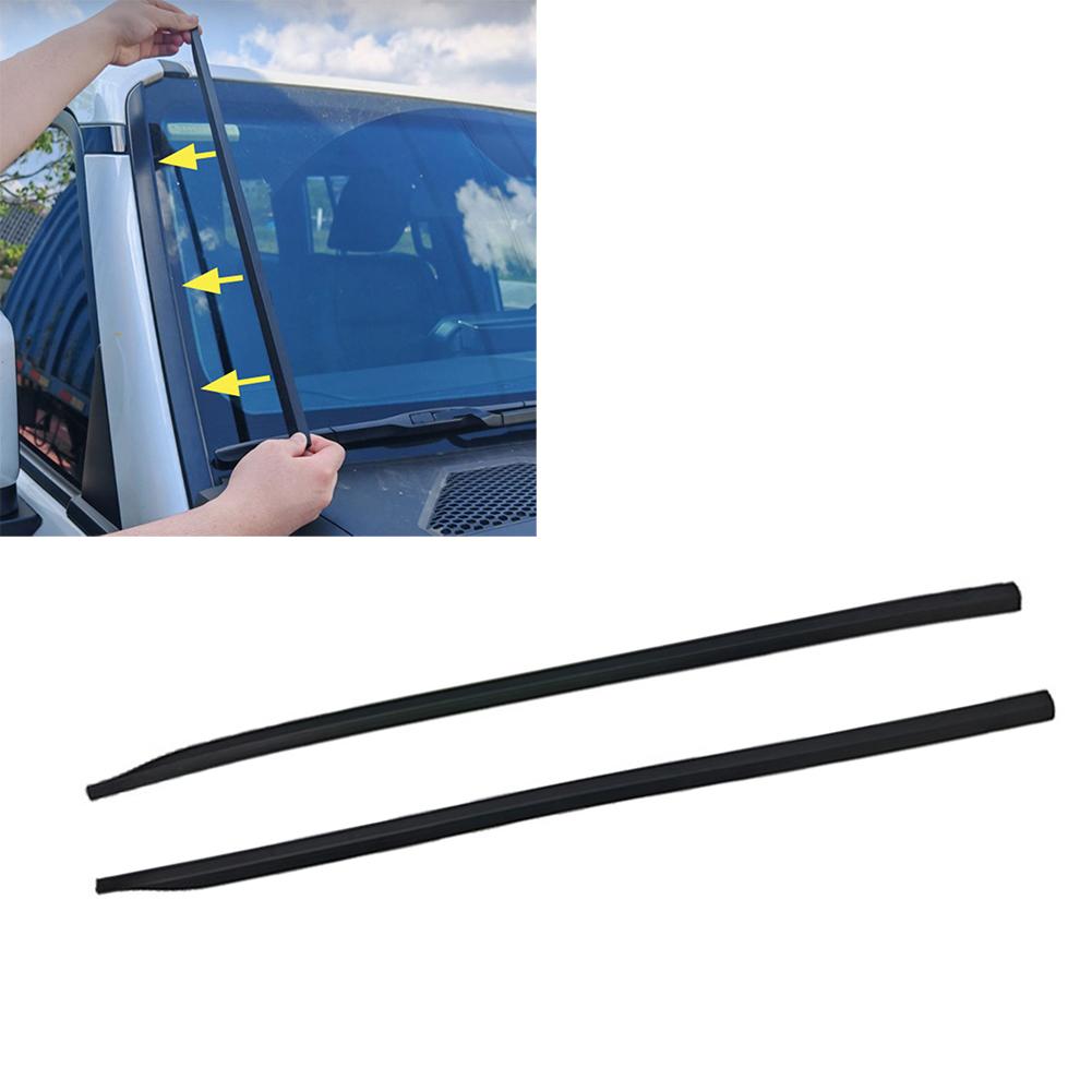 For Toyota Land Cruiser Prado LC250 2025 2025 Compatible Front Windshield A Pillar Seal Strip Rubber Pack of Two for Both Sides