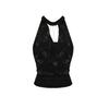 American Retro Design Chain Swing Neck Neck Vest Female Summer Spice Slim Waist Sleeveless Top Outer Wear