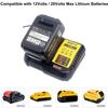 NEW Upgraded DCB112 Battery Charger For Dewalt 10.8V 12V 14.4V 18V 20V DCB206 DCB205 DCB204 DCB203 DCB120,DCB107 DCB115 DCB105
