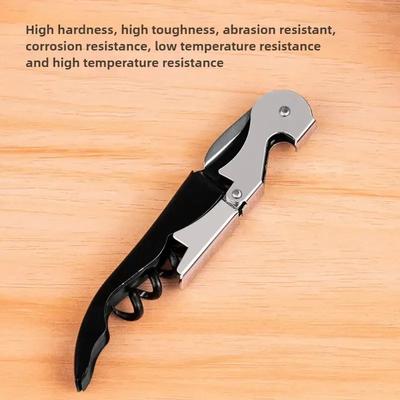 Stainless Steel Corkscrew - Multi-Function Wine Bottle Opener with Foil Cutter for Kitchen & Bar Use Wine Opener  Gadgets