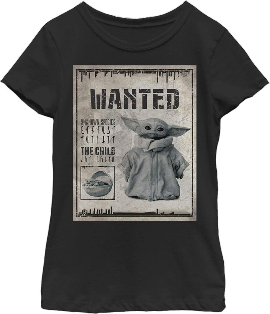 Star Wars Mädchen The Mandalorian The Child Die Macht ist Stark T-Shirt