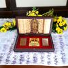 Gold Plated Lord Ram Ji Pooja Box - Premium Gold Ram| Pocket Temple Ram Ji | Unique Home, Office Gift