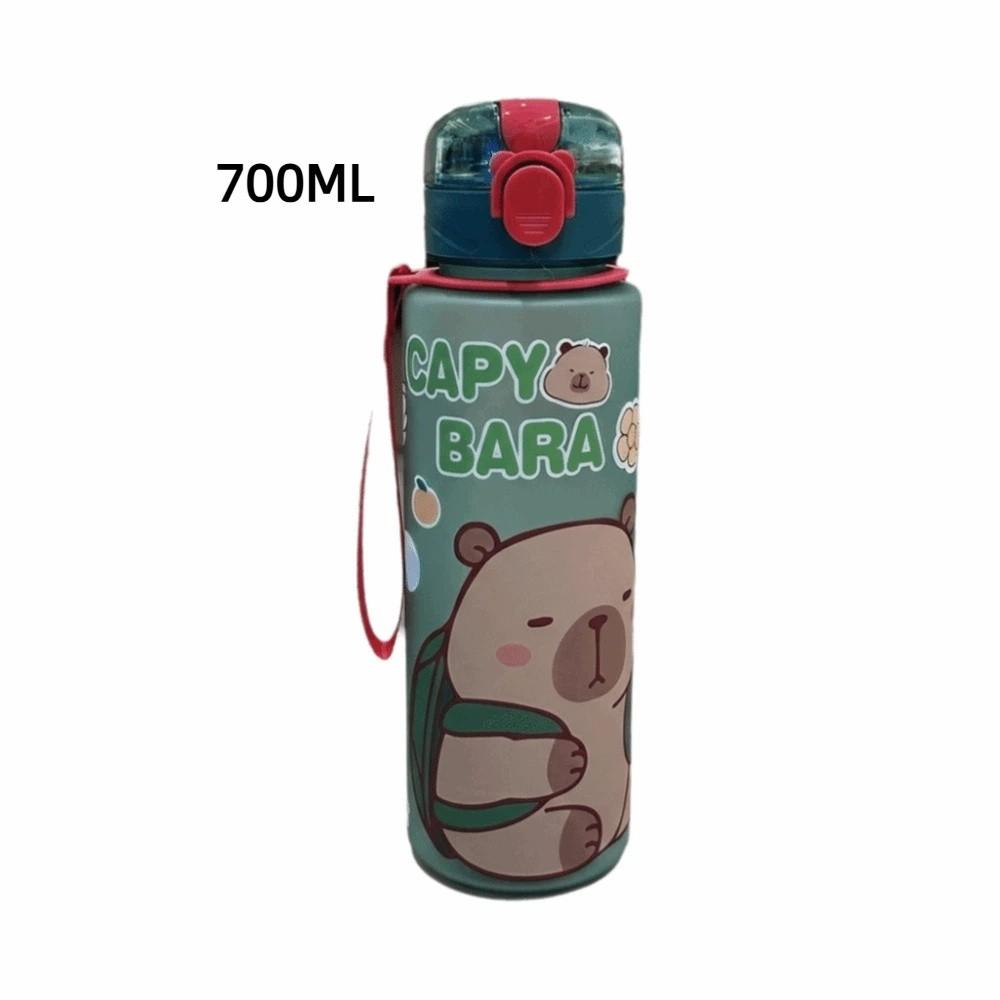 

Carry Strap Leakproof Straw Cup Plastic Straw Sports Water Bottle Capybara Water Bottle Travel