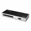 Startech-Hub USB Startech DK30A2DH Black/Silver Silver 40 W